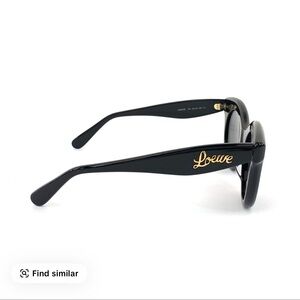 Loewe Black Sunglasses with Gold Accent